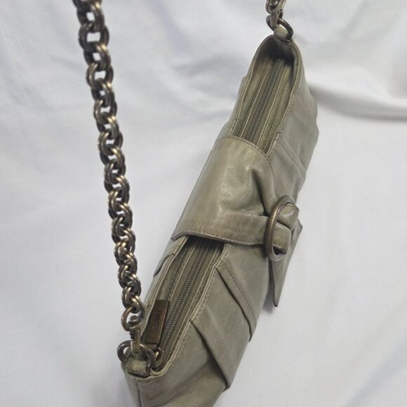 Pochette Mini Bag Green Leather - Picture 6 of 14